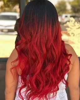 #redombre Red ombre hair, Hair color for black hair, Bright 
