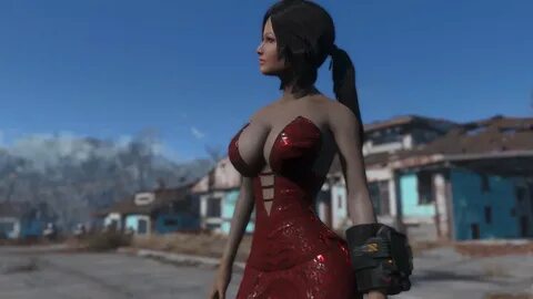 Honest Abe's Clothing Series CBBE - Red Dress - Fallout Game