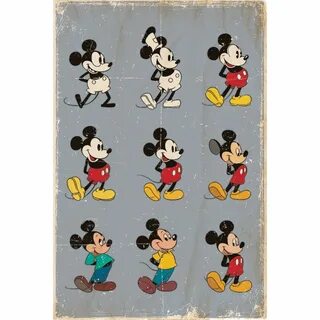 Poster MICKEY MOUSE - Evolution - Rock A Gogo