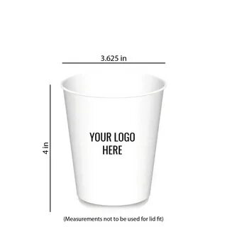 12 oz. Custom-Printed Double Walled Paper Cup (600/CS) - You