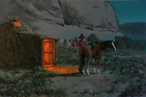 Navajo Hogan Painting by John T Jones Fine Art America