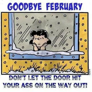 Goodbye February Snoopy and the gang Charlie brown, snoopy, 