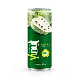 320ml Tin Can NFC Soursop Juice Drink