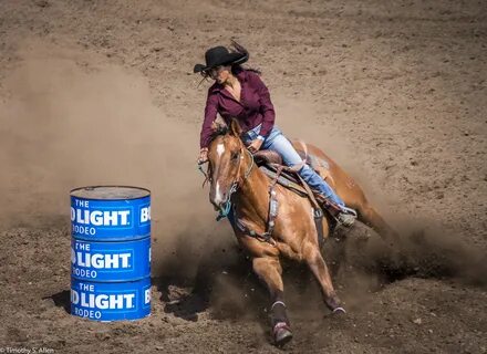Barrel Racing Photographs by Timothy S. Allen