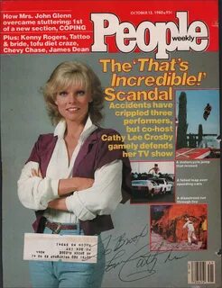 Cathy Lee Crosby - Inscribed Magazine Cover Signed HistoryFo