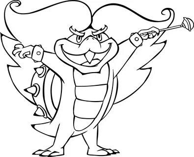 King Koopa Coloring Pages At GetDrawings Free Download - Col