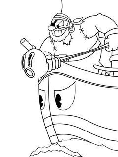Cuphead Coloring Pages 50 New Images Free Printable