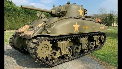 Cold Starting Up M4 SHERMAN TANK Shoot Ride Review and Sound