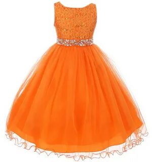 Dreamer P - Big Girls Sleeveless Sequins Rhinestones Tulle P