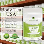 Body Tea USA Flat Tummy Detox Tea 14 Day Skinny Teatox Herba