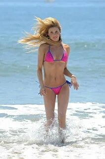 BRANDI GLANVILLE in Bikini at a Beach in Los Angeles. 