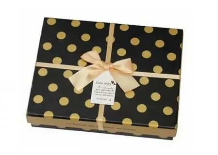 Luxury Polkas Dots Chocolate Gift Box Cardboard Box Trays In