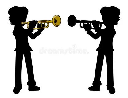 Silhouette Trumpet Player Stock Illustrations - 797 Silhouet