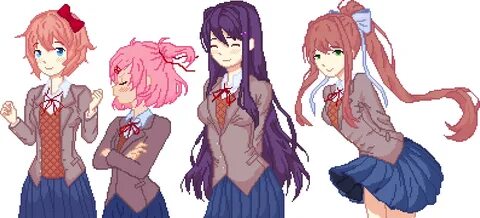 Doki Doki Pixel Club - by RoseQuartz6758 Doki Doki Literatur