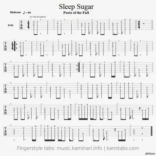 Sleep Sugar. Табы для гитары. Пикабу