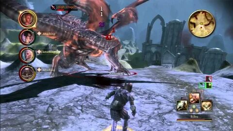 Dragon Age: Origins (PS3) - High Dragon Battle - YouTube