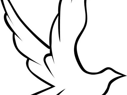 Funeral Clipart Peace - Dibujo De Paloma Con Rosa - Png Down