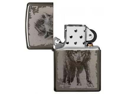 Зажигалка ZIPPO Wolf Design Black Ice 49073 купить по цене 3