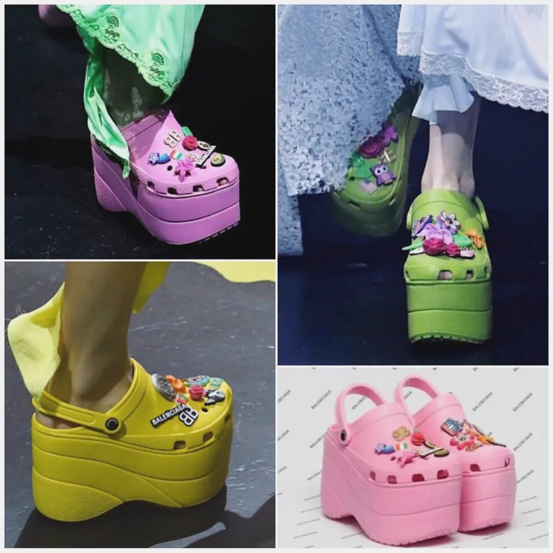 crocs 🙈 no i'm not joking. @balenciaga launched the "foam shoe&q...
