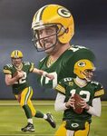 Aaron Rogers Green Bay Packers Painting by Ct Mural painter 