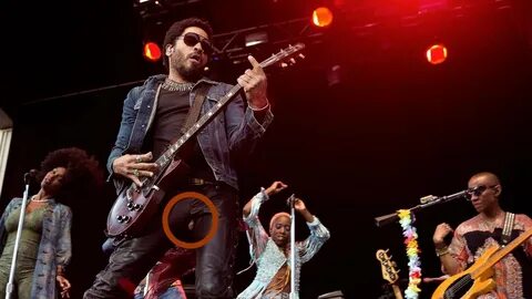 Oooops! Lenny Kravitz Flashes Family Jewels To Crowd In Stoc