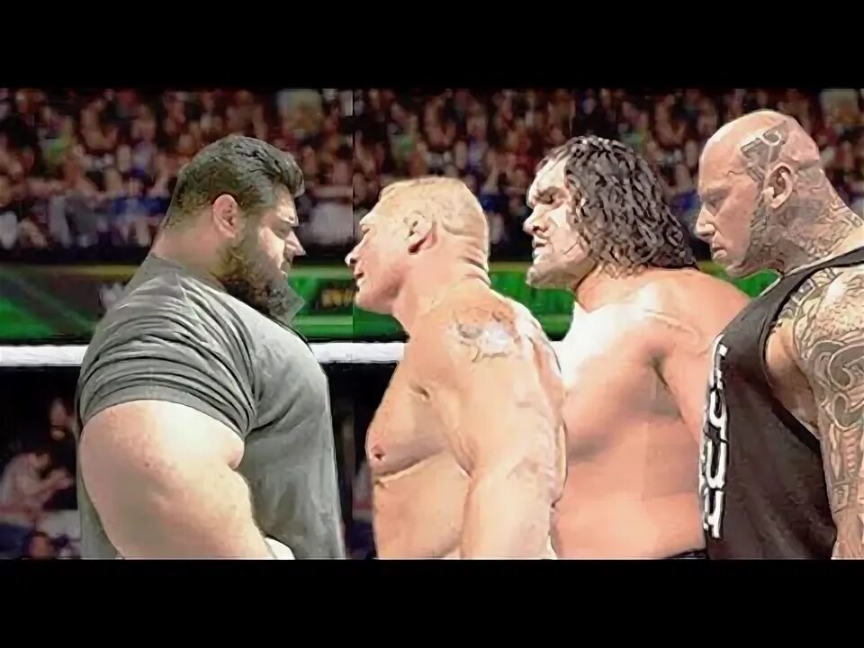 Sajad Gharibi vs Brock Lesnar, Martyn Ford & The Great Khali