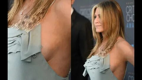 Jennifer Aniston Wardrobe Malfunction At Critics Choice Awar