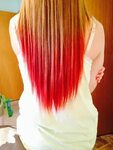 Image result for ginger hair with pink dip dye Dip dye hair,