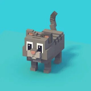 Voxel cat & animations for BlockyFarm / Jet Toast - Wioletta