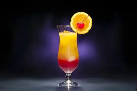 Tequila Sunrise 45ml Tequila 90ml Orange juice 15ml Grenadine Pour the tequ