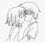 Toddler Drawing Anime - Love Couple Easy Sketch, HD Png Down