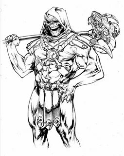 Skeletor by SpiderGuile Blank coloring pages, Art, Pixel art
