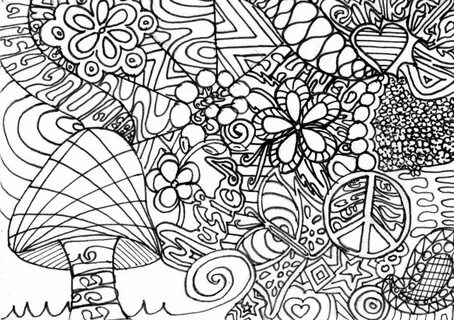 Trippy Mushroom Coloring Pages - Coloring Home