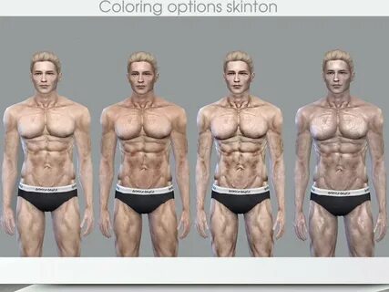 The Sims Resource - Male muscular realistic skinton Edward