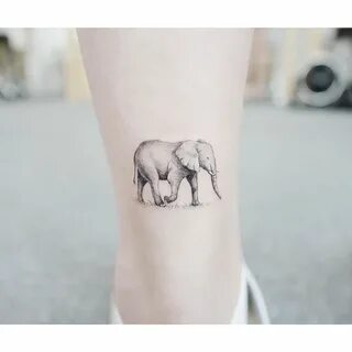 Minimalist elephant tattoo