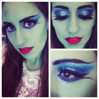 Lily Munster makeup for Halloween #monster #monstermakeup Le
