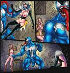 Black Cat meets Venom Porn Comics