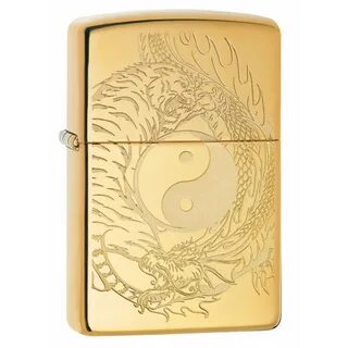 Зажигалка ZIPPO Classic с покрытием High Polish Brass, латун