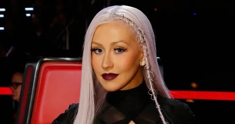 Christina Aguilera Rocks Purple Pierced Hair on 'The Voice' 