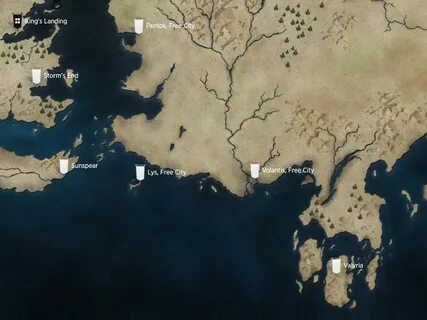 Game Of Thrones Wiki: Game Of Thrones Cersei Map