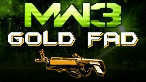 MW3 Online - GOLD FAD Assault Rifle!! - YouTube