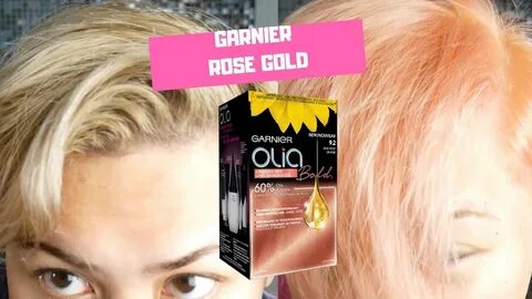 ASIAN BLONDE TO ROSE GOLD GARNIER OLIA ROSE GOLD - YouTube