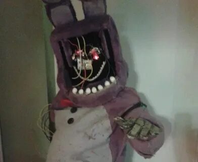 Withered Bonnie cosplay Head with removable face FNAF Bonnie