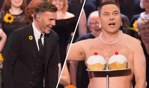 David Walliams shocks Gary Barlow as he strips off for Calen