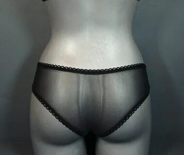 Black panties Tulle panties Mesh panties Low waist panties E