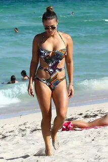 LOLA PONCE in Bikini at a Beach in Miami 05/08/2017 - HawtCe