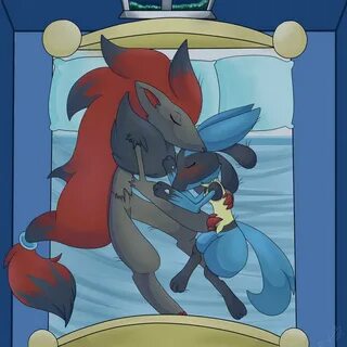 Zoroark and Lucario "love in bed" Pokémon Know Your Meme
