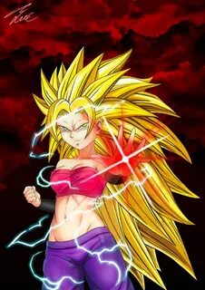 Caulifla Super Saiyajin Fase 3 Dragon ball super, Dragon bal