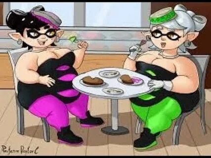 Gorgeous Splatoon Girl's Weight Gain Sequence (Marie & Curie