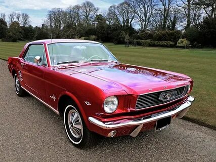 Stunning 1966 Metallic Red Mustang Photograph by Gill Billin